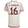 Original Fußballtrikot Mexiko H.HERRERA 16 Auswärtstrikot WM 2022 Für Herren